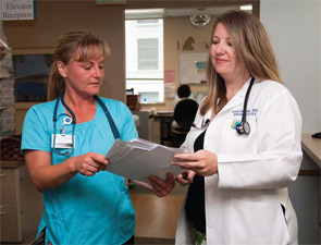 Kori Dewing, DNP, ARNP, and Frauke Davis, CMA,