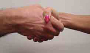 Figure 1: A standard handshake—what not to do.