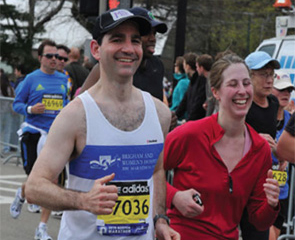 In 2010, Dr. Davidson ran the Boston Marathon with Team Brigham to celebrate his 40th birthday.