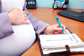 Expectant mothers sometimes feel guilty and take on additional work in an attempt to compensate before they leave to give birth.
