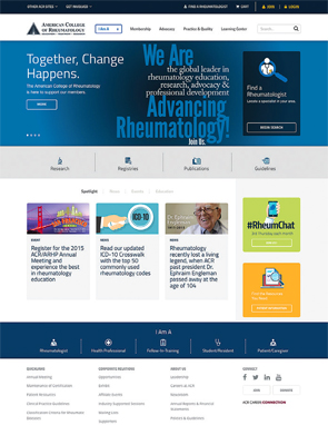 The redesigned ACR website at http://www.rheumatology.org is positioning the College to better meet its members’ needs.