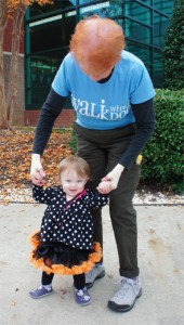 Dr. Nelson’s mother and daughter both participate in the one-mile walks.