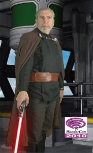 Dr. Katler as Count Dooku, a former Jedi Master who went to the Dark Side.