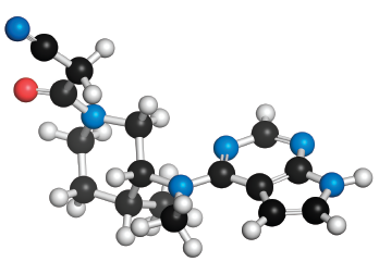 Tofacitinib, a rheumatoid arthritis drug.