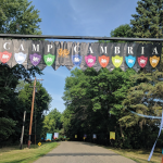 The entrance to Camp Cambria in Minnesota greets campers who arrive for one memorable week each year.