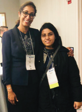 Dr. Dua (left) with Dr. Sinha at the IRA Reception during the 2018 ACR/ARHP Annual Meeting.