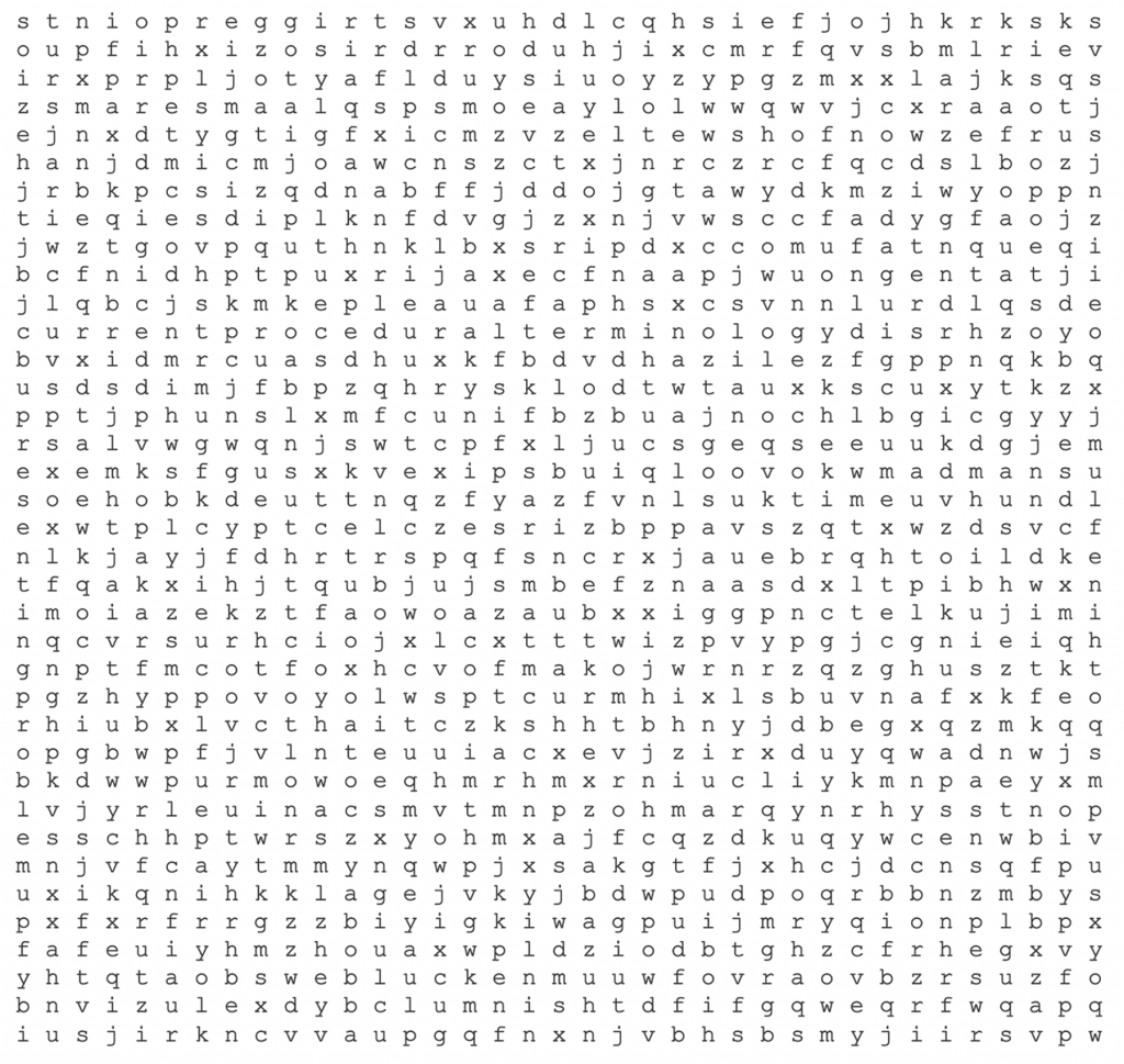 Coding Corner Questions: Rheumatology Word Search