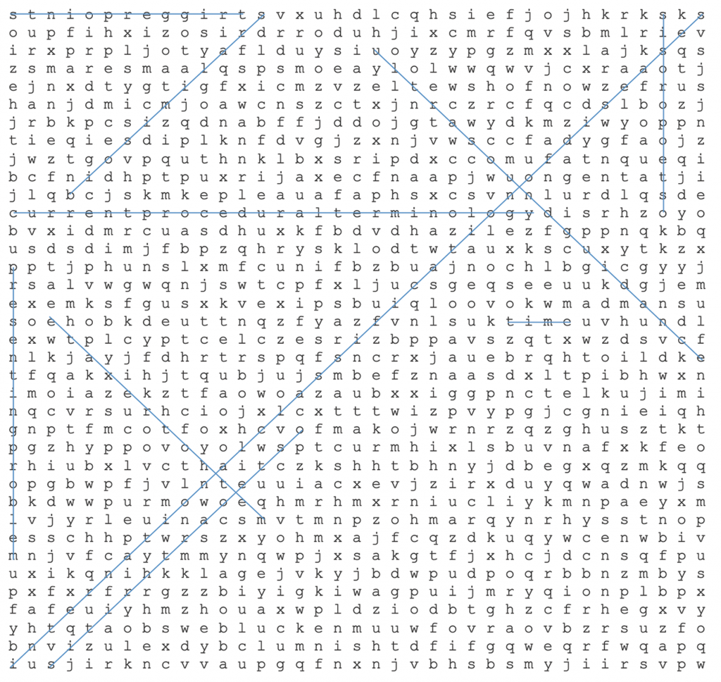 Coding Corner Answers: Rheumatology Word Search