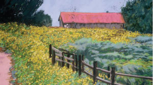 Frenchy’s Field Park, Spring in Santa Fe, New Mexico (oil) by Ralph C. Williams Jr.