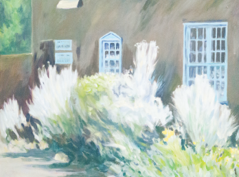 Adobe on Alameda, with Sage (oil), by Ralph C. Williams Jr.