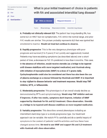 Figure 1: MedNet Question & Responses