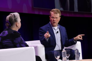 Dr. Tait Shanafelt, with ACR President Dr. Carol Langford