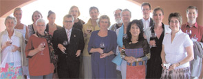 Pamela Richards (front row at right) and the rest of the Patient Panel who attended OMERACT 8 in Malta in 2006.