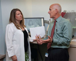 Jeffrey Carlin, MD, and Nurse Practitioner Kori Dewing, DNP, ARNP