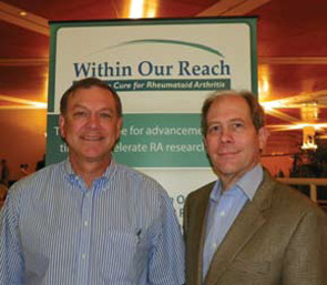REF President, E. William St.Clair, MD (left) and REF Scientific Advisory Council Chair, David R. Karp, MD, PhD.