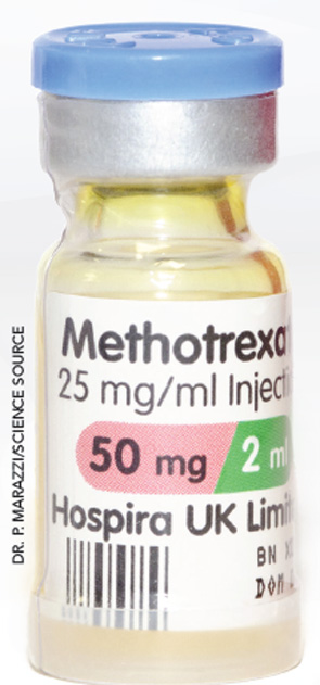 The optimal dose of MTX for most patients is between 18 mg and 25 mg per week.