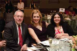 Dr. Hochberg, with Drs. Elizabeth Smelter and Bansari Gujar, at the 2013 Arthritis Foundation MidAtlantic Region dinner where Dr. Hochberg received the Arthur Modell Presidents Award.