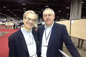 Dr. Hochberg (right), with David Felson (left).
