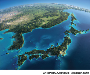 The highest prevalence of BD occurs across Asia in countries between 30° and 45° latitude north.