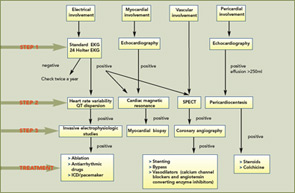 Figure 1: An algorithm for the diagnosis and management of cardiac involvement in SSc.