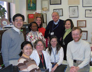 Dr. Schumacher (back center) and his laboratory team.