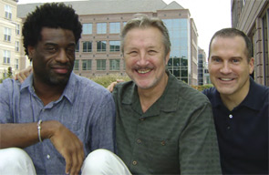 Damian Smalls, Ron Olejko, and David Haag (left to right) outside the ACR headquarters in Atlanta.