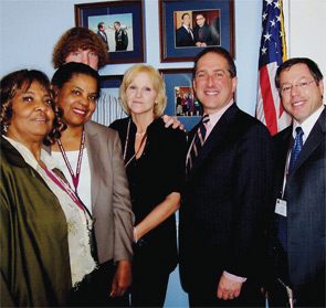 Dr. Levin (right) and other ACR advocates during a visit to Capitol Hill.