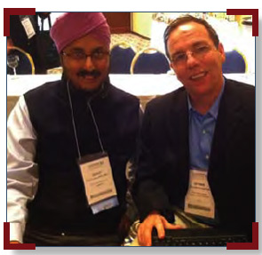 Although they had collaborated on several projects by email, GRAPPA members Gurjit Kaeley (left) and Dennis McGonagle had not met until the GRAPPA adjacent to ACR/ARHP Annual Scientific Meeting in Atlanta in November 2010.