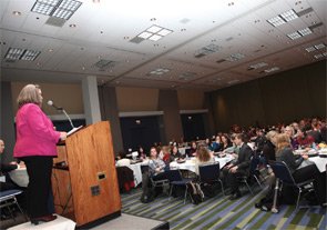 ARHP members networking at the 2011 ACR/ARHP Annual Meeting.