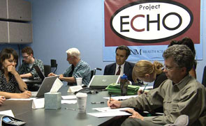 A meeting of some of the Project ECHO participants.