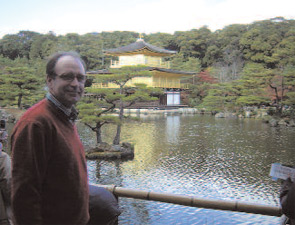 On a recent trip to Japan, Dr. van Riel visited the Golden Pavilion in Kyoto.